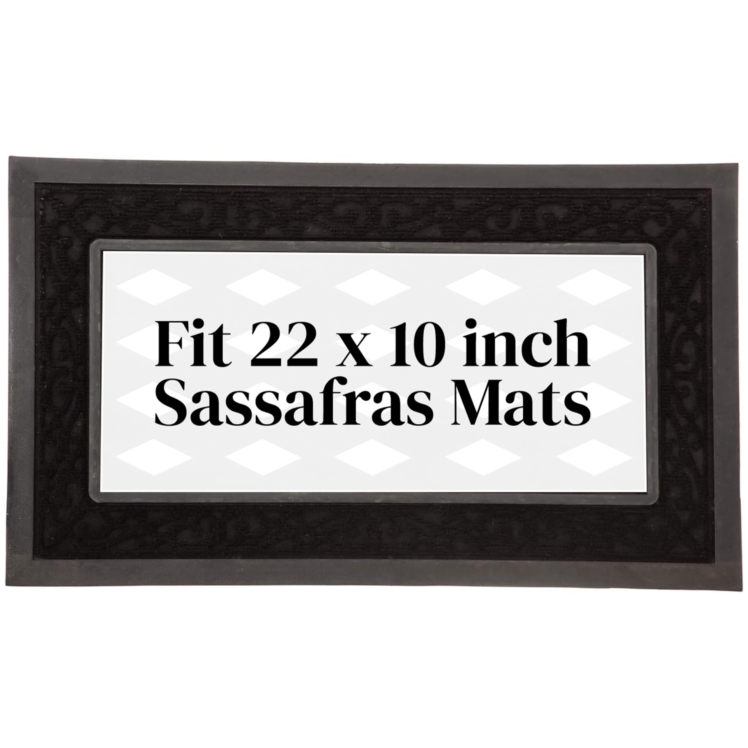 Evergreen Flag Sassafras mat tray at the front door adds curb appeal and weather protection.