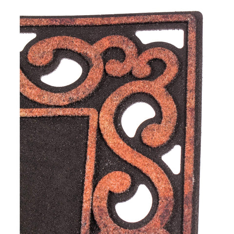 Evergreen Flag Sassafras mat tray non-slip backing keeps mats securely in place.