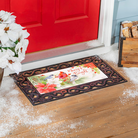 Evergreen Flag Sassafras mat tray for outdoor porch handles all weather.