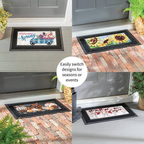 Evergreen Flag Sassafras non-slip tray backing keeps mat secure
