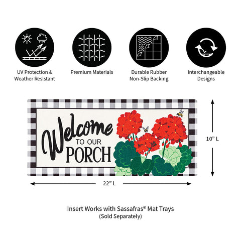 Sassafras doormat suitable for both outdoor and indoor placement