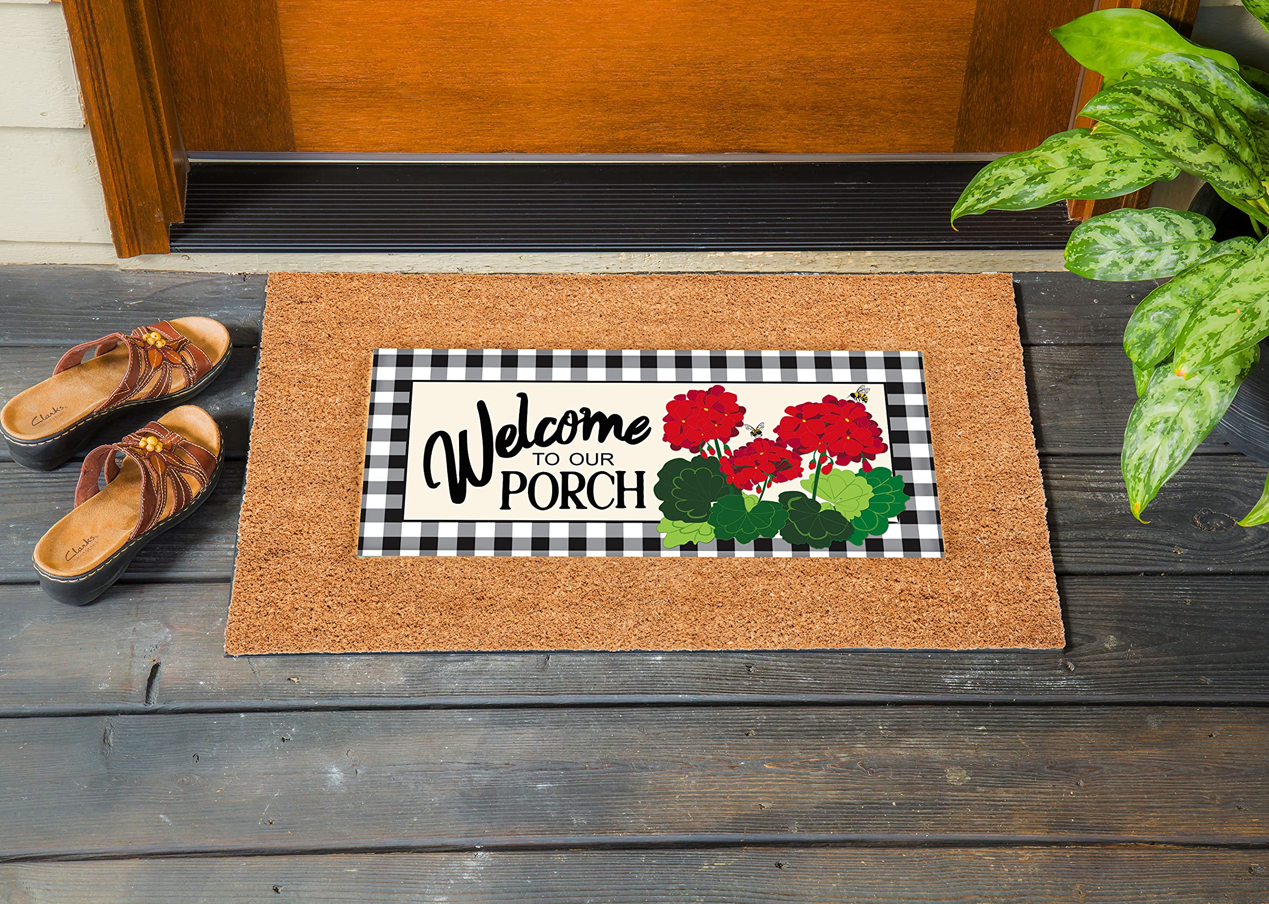 Sassafras porch mat with non-slip design for enhanced safety