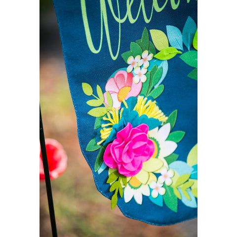 Evergreen Flag spring bloom garden flag 12x18, vibrant and weather-ready.