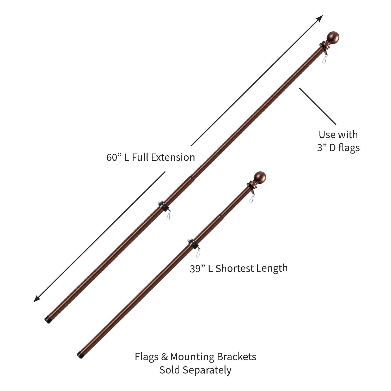 Evergreen Flag wall bracket installation ready for easy setup