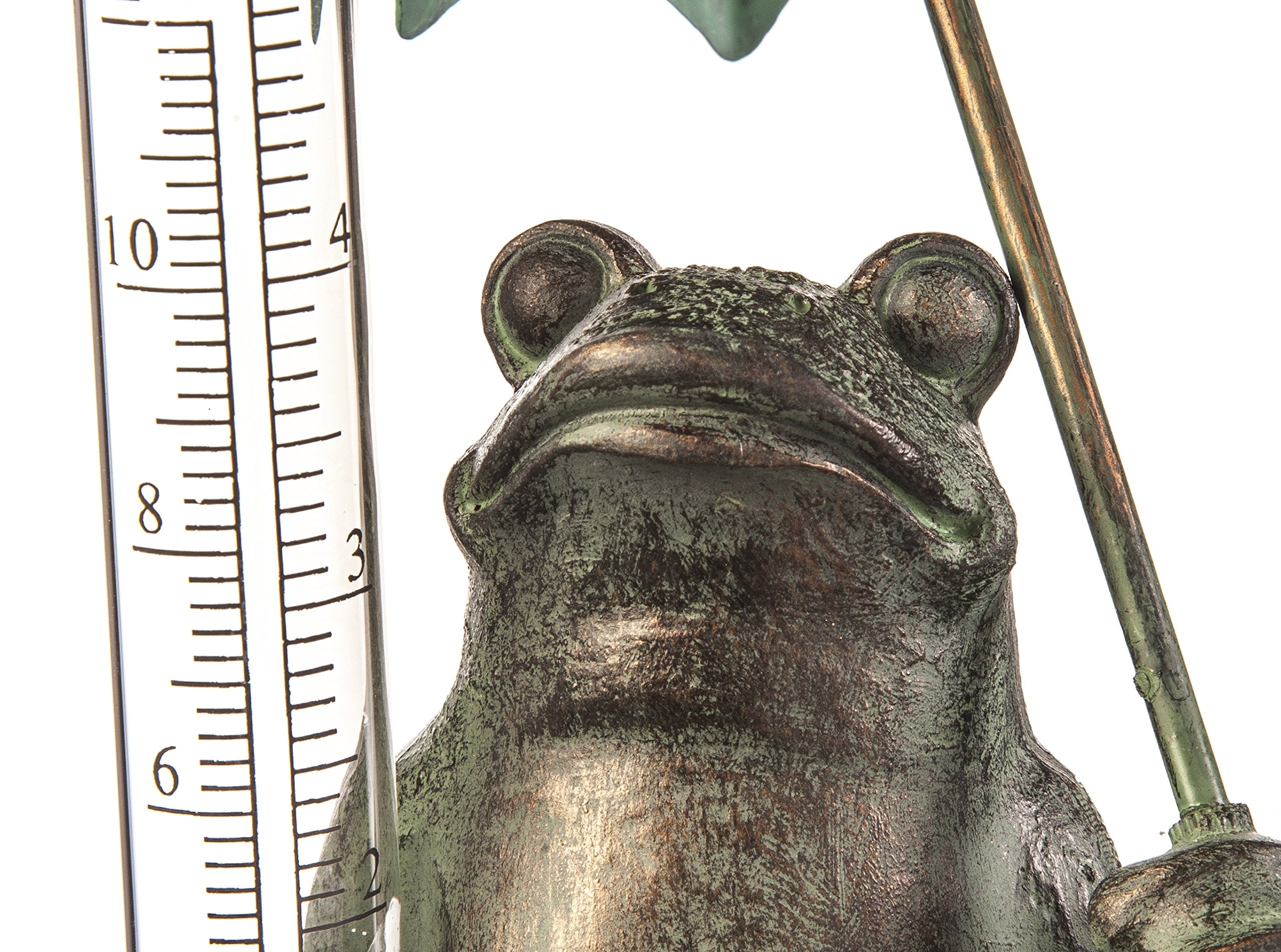 Evergreen Garden 5-inch glass gauge reads inches and centimeters for quick checks.