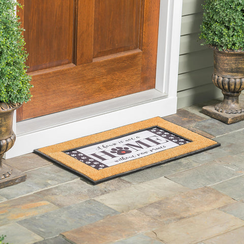 Evergreen Sassafras doormat featuring birds boosts curb appeal while withstanding weather