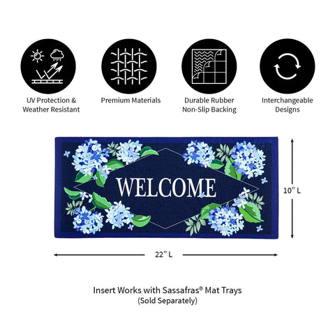 Evergreen Flag Sassafras mat with non-slip backing keeps it in place indoors