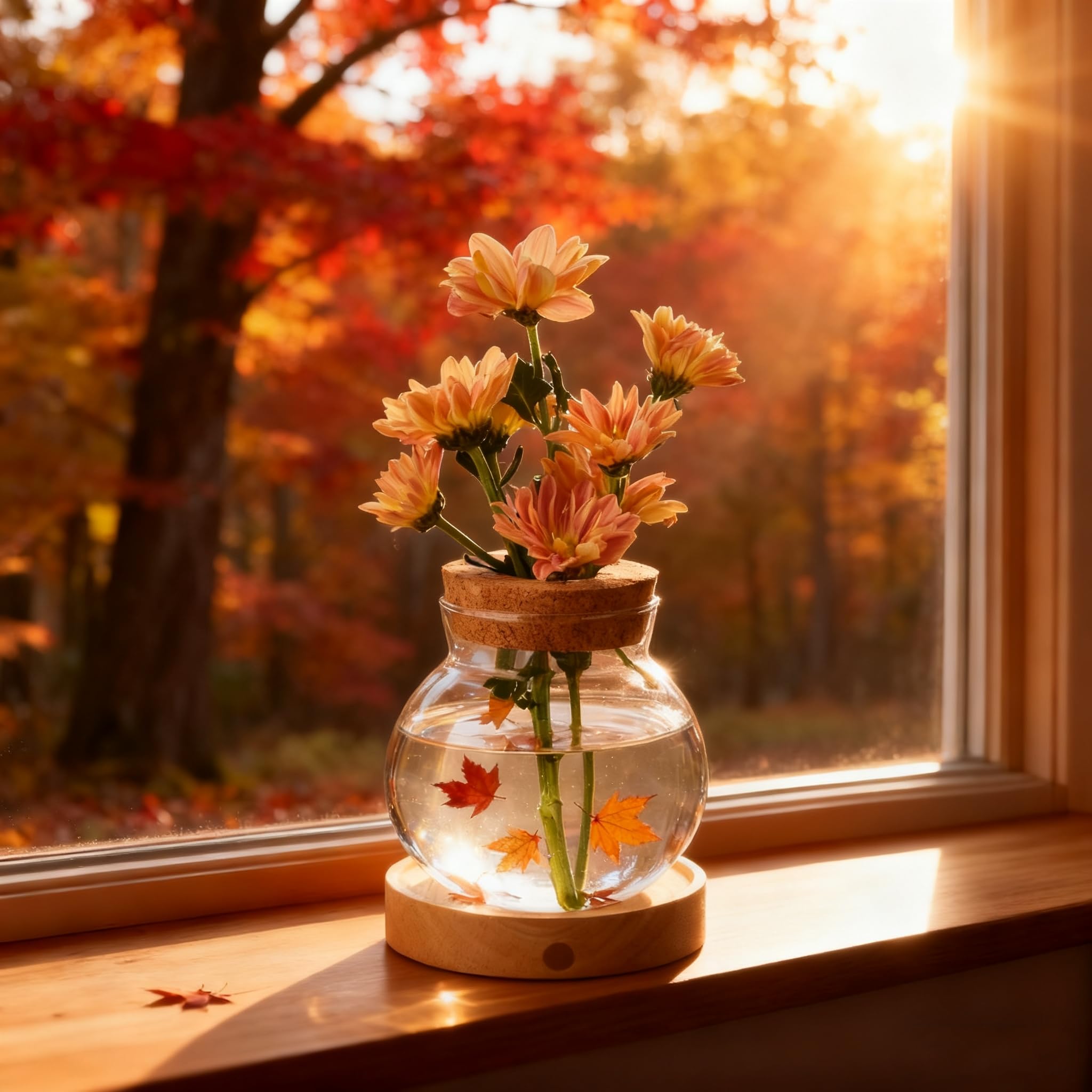 Everkeen wooden base providing stable setup and natural decor contrast