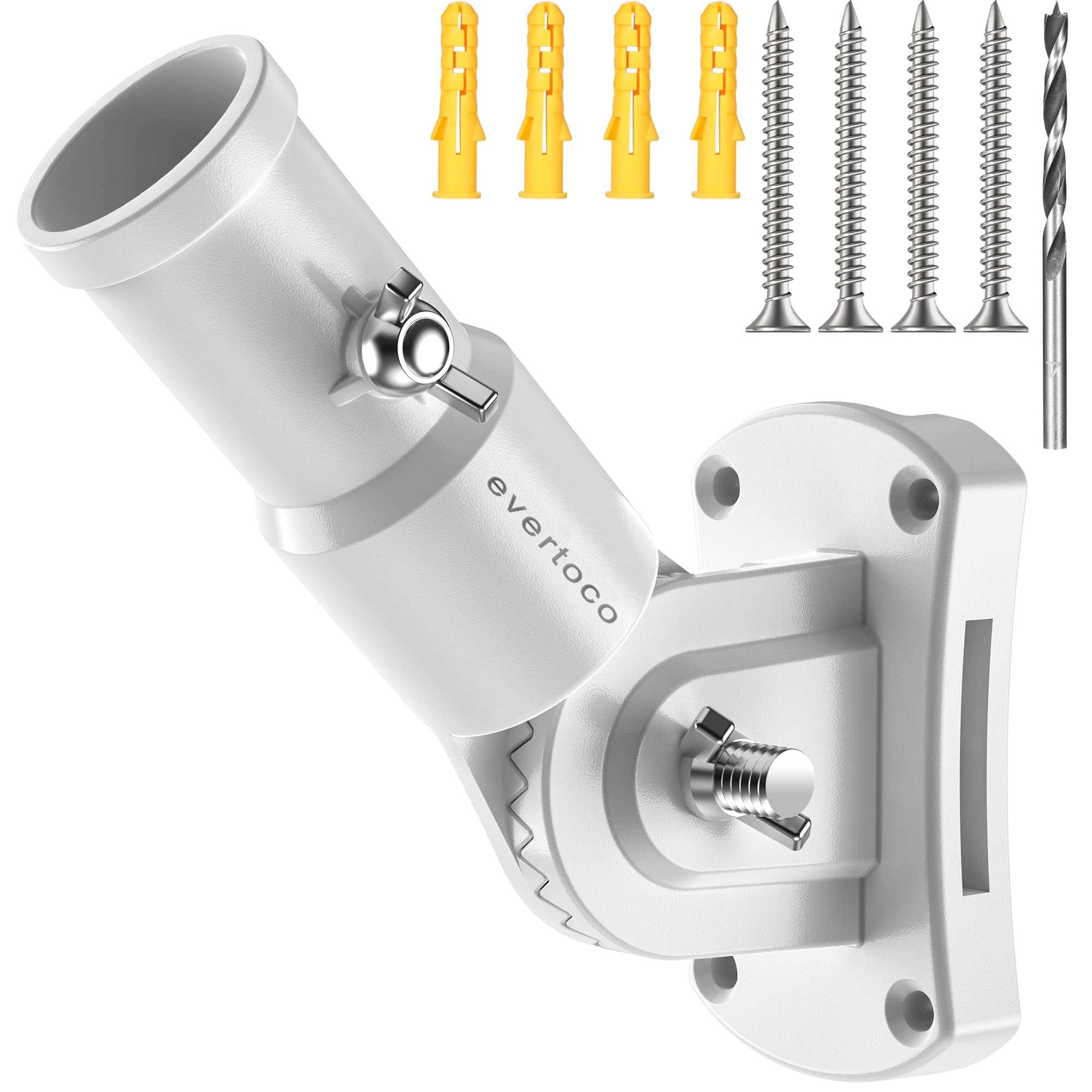The evertoco flag bracket offers 180-degree adjustment for flexible flag display.