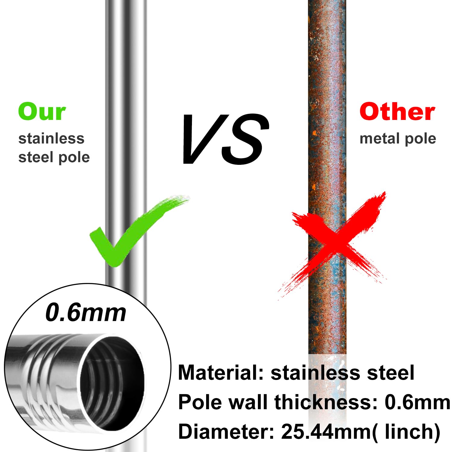 Evertoco flag pole rings in aluminum alloy with smooth bearings prevent tangling.