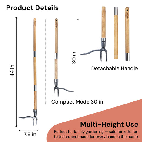 EverTrust adjustable-height weed puller enabling weed removal without bending