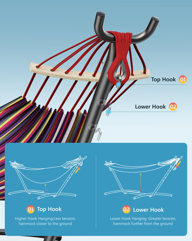 Everyfun anti-rollover frame design ensures stable, balanced lounging.