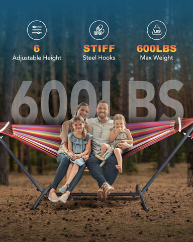 EveryFun cotton hammock-comfort delivers soft airiness for two.