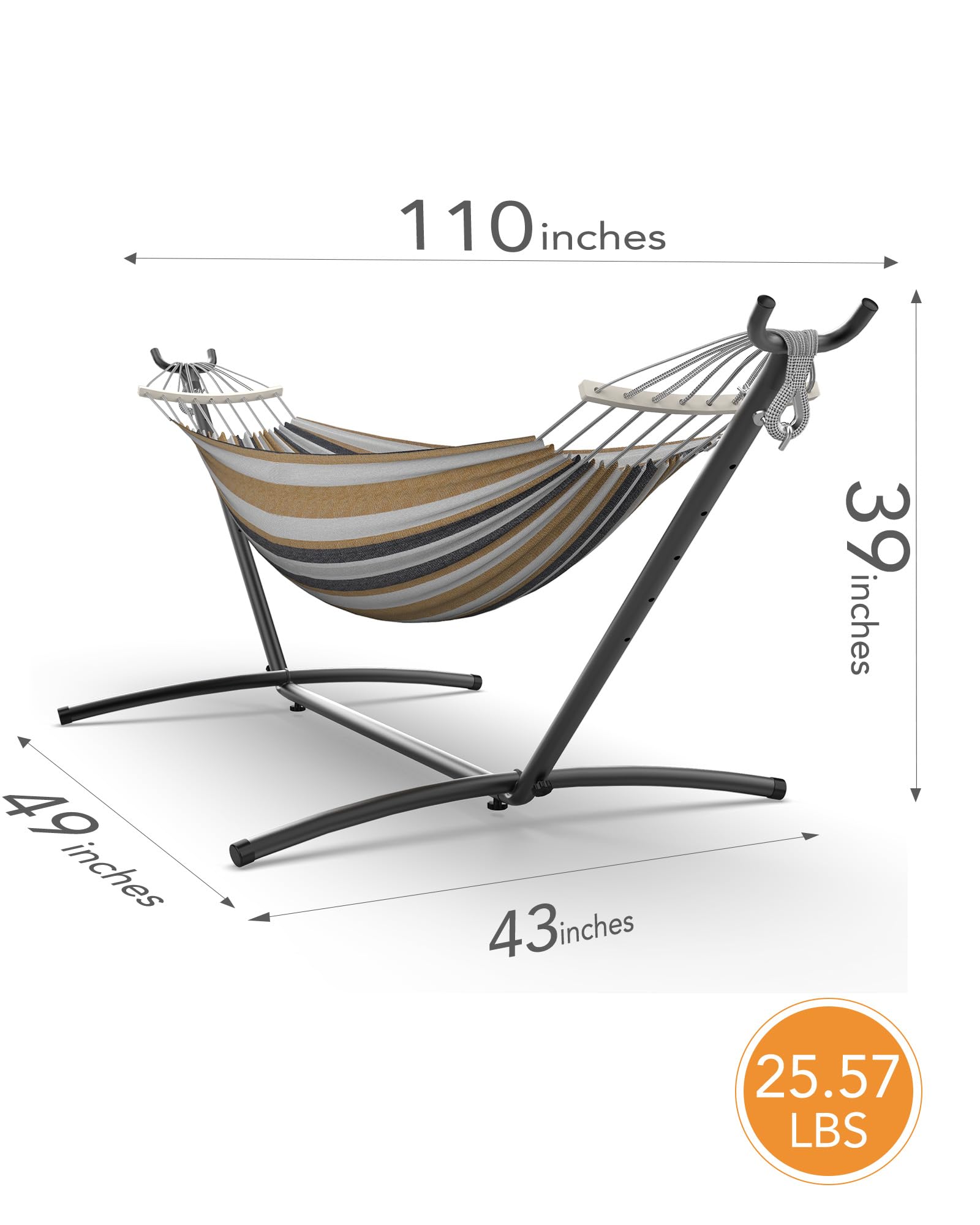 Everyfun outdoor relaxation setup ready for park, beach, or backyard.