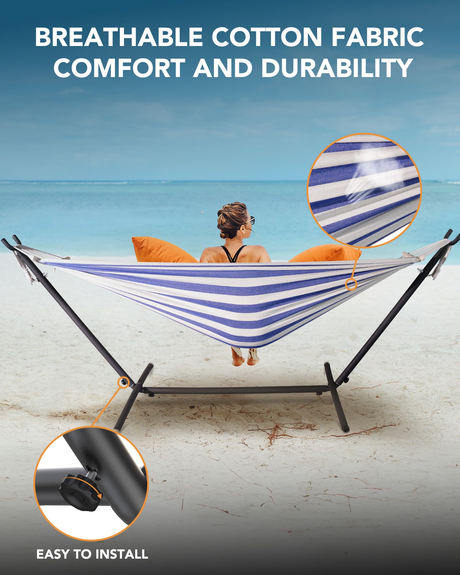 Everyfun portable hammock carrying bag enables simple transport and storage