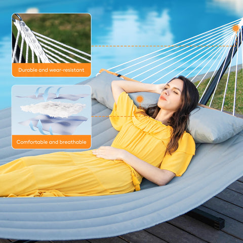 Everyfun portable outdoor hammock ready to pack for camping and travel