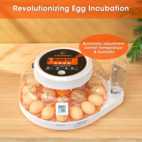EVERYGROW incubator automatic turning mechanism enabling even heat distribution.