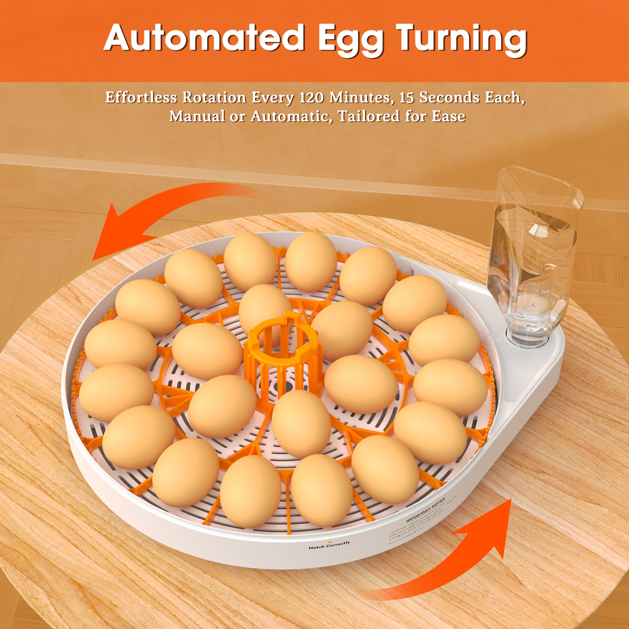 EVERYGROW incubator supports chicken, duck, quail, and goose eggs for versatility.