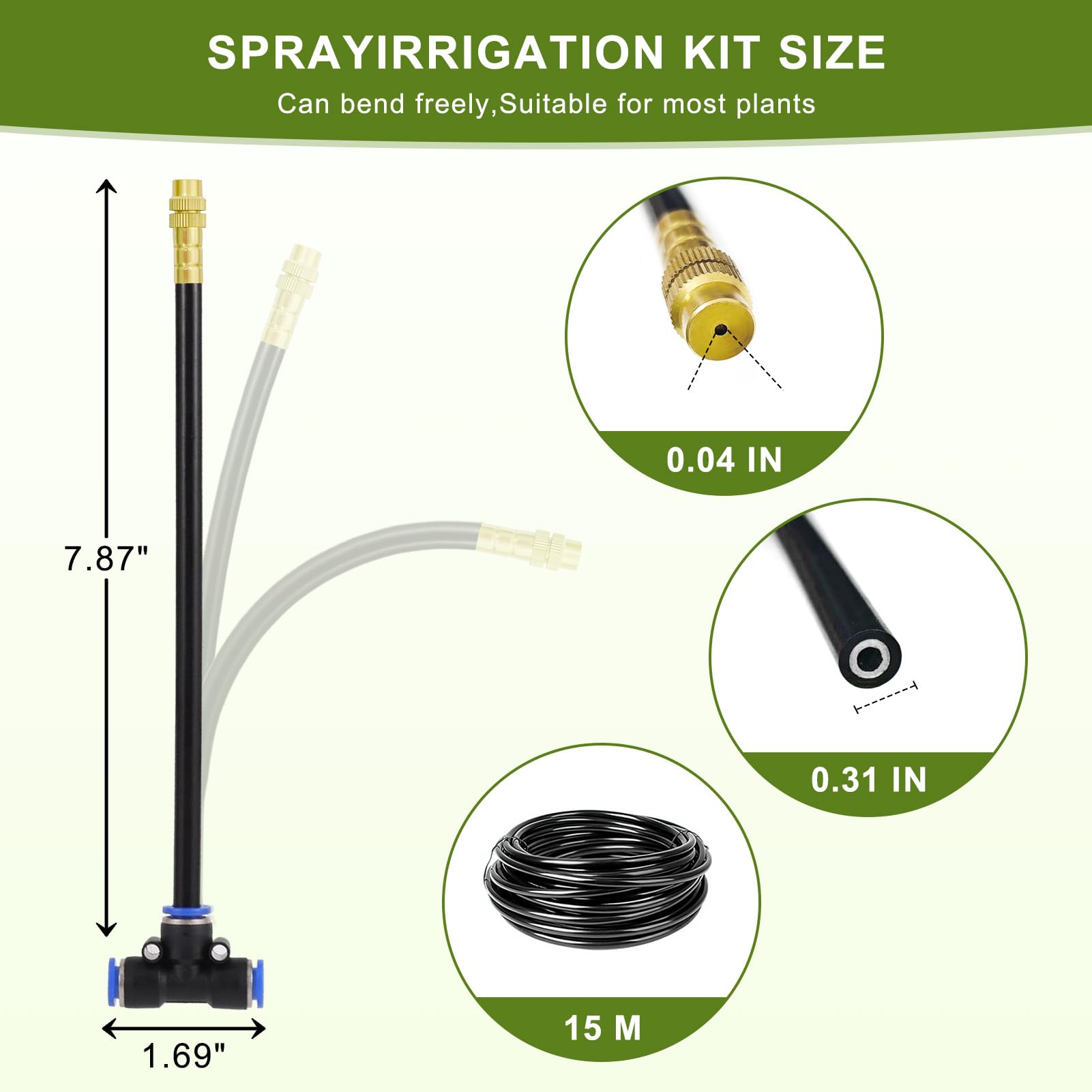 EverZenHub brass nozzles deliver precise 360° spray for even coverage