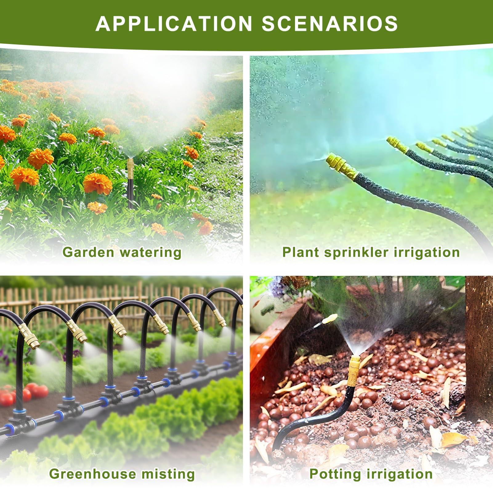 EverZenHub kit used for backyard, greenhouse, and garden misting scenarios