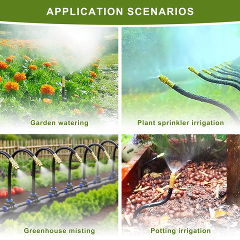 EverZenHub kit used for backyard, greenhouse, and garden misting scenarios