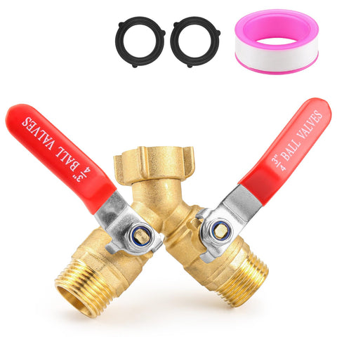 EverZenHub hose splitter front view shows two-way watering design.