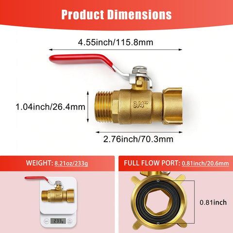 EverZenHub valve with 304 stainless steel handle for easy operation even with gloves