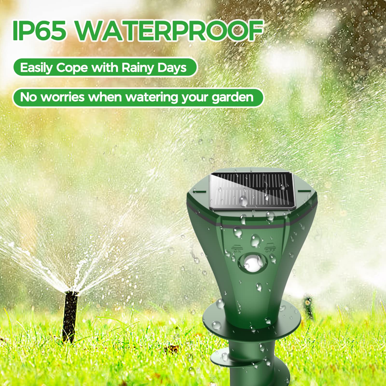 EVESKY device showing three vibration modes for pest control