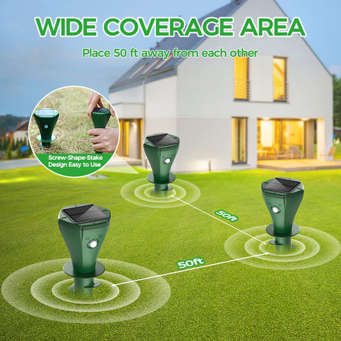 EVESKY yard coverage up to 5000 square feet for larger lawns