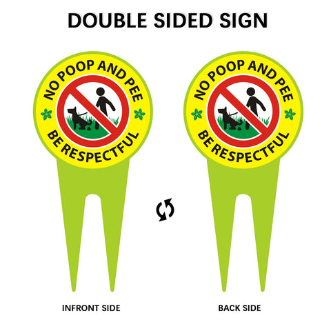 EVIESKENT sign on green background emphasizes prohibition with clear red glyphs