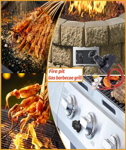 EVIMOTAL piezo-electric igniter with PP plastic housing resists heat