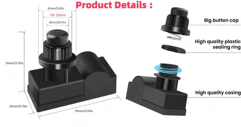 EVIMOTAL two-outlet igniter fits grills, heaters, and ovens