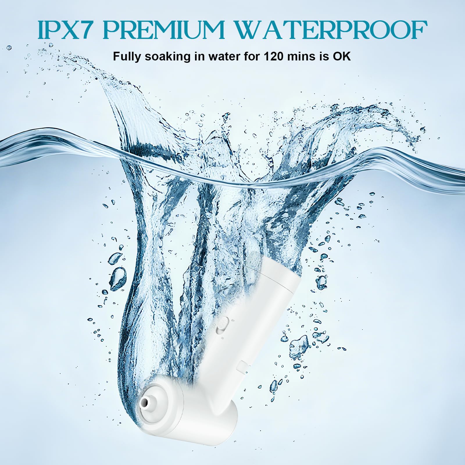 EVINYEP Rechargeable Bath Jets feature a 360-degree nozzle for flexible placement.
