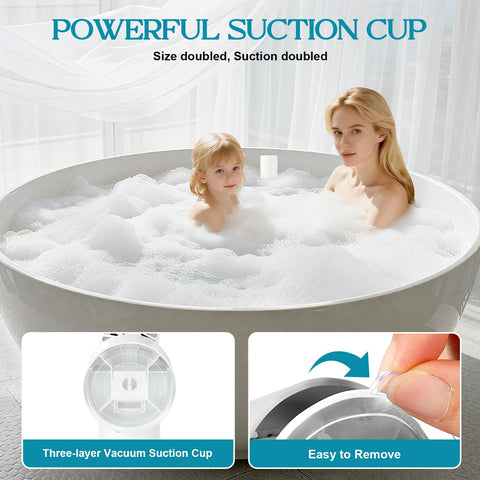 EVINYEP Rechargeable Bath Jets use a detachable, washable filter for easy maintenance.
