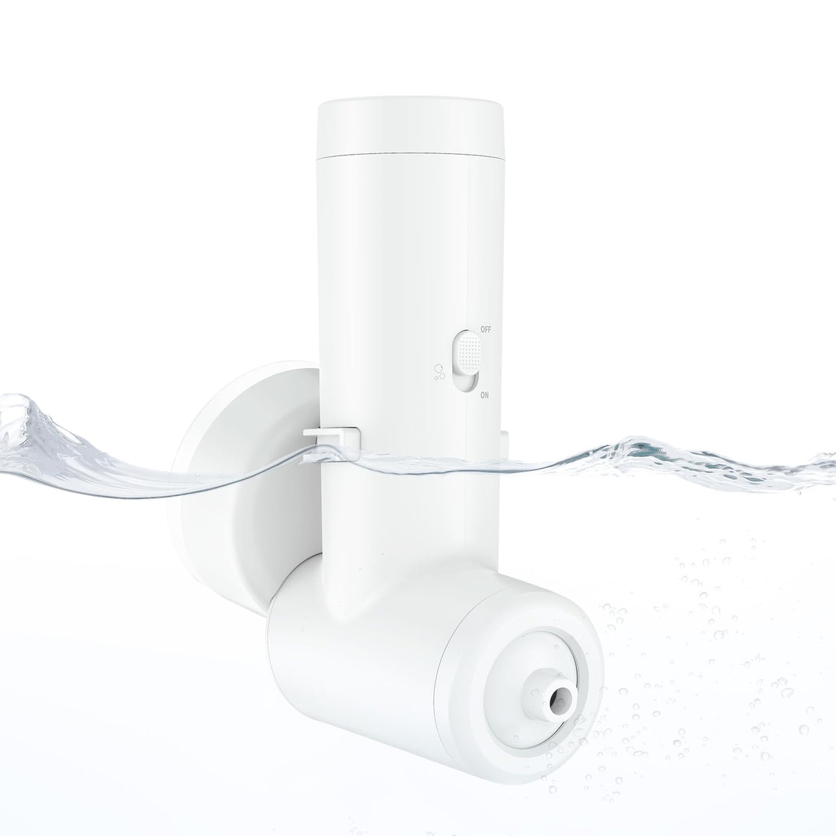 EVINYEP Rechargeable Bath Jets in water-spray mode deliver spa-like targeted relief at home.