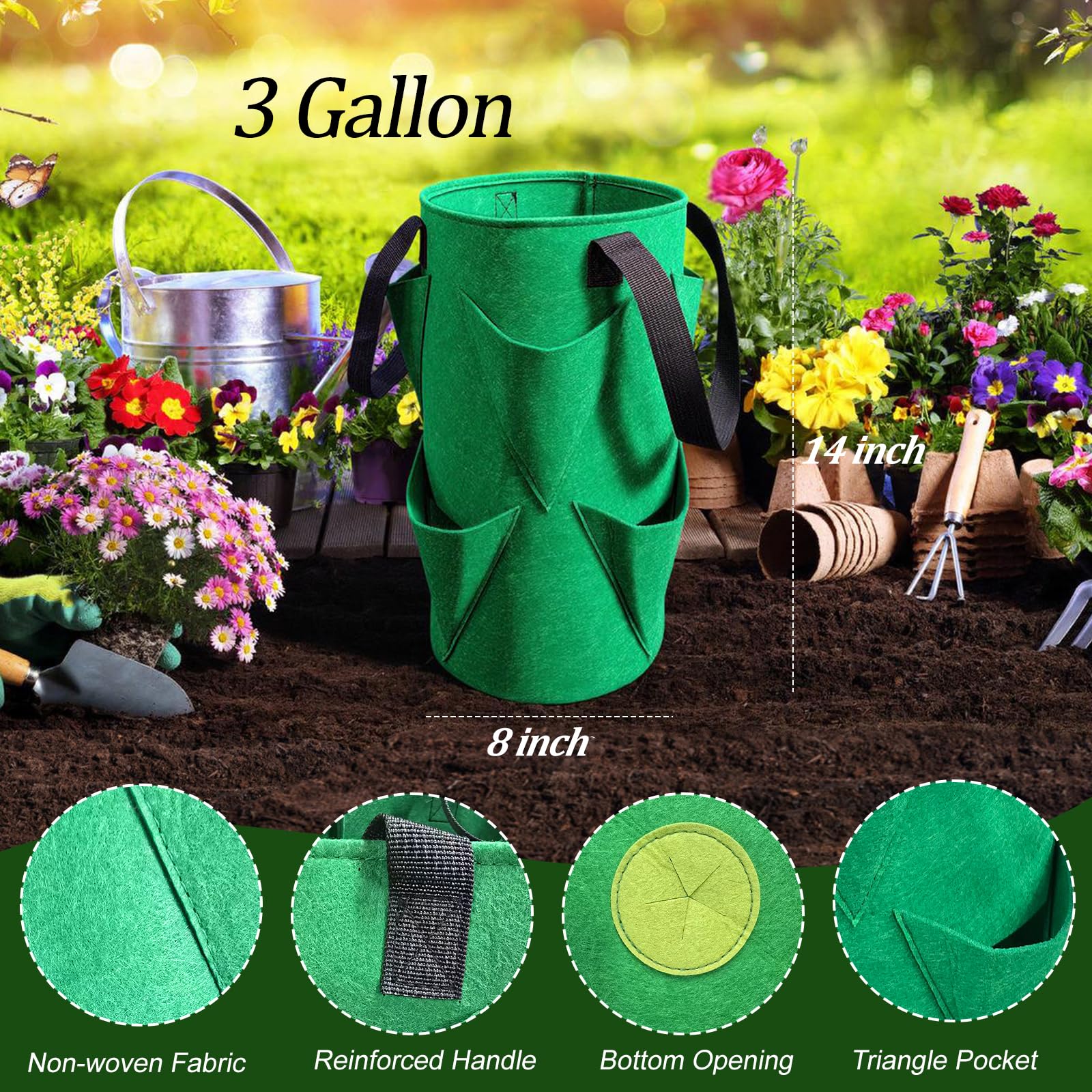 EVISWIY hanging S-shaped hooks for easy garden setup and space-saving.