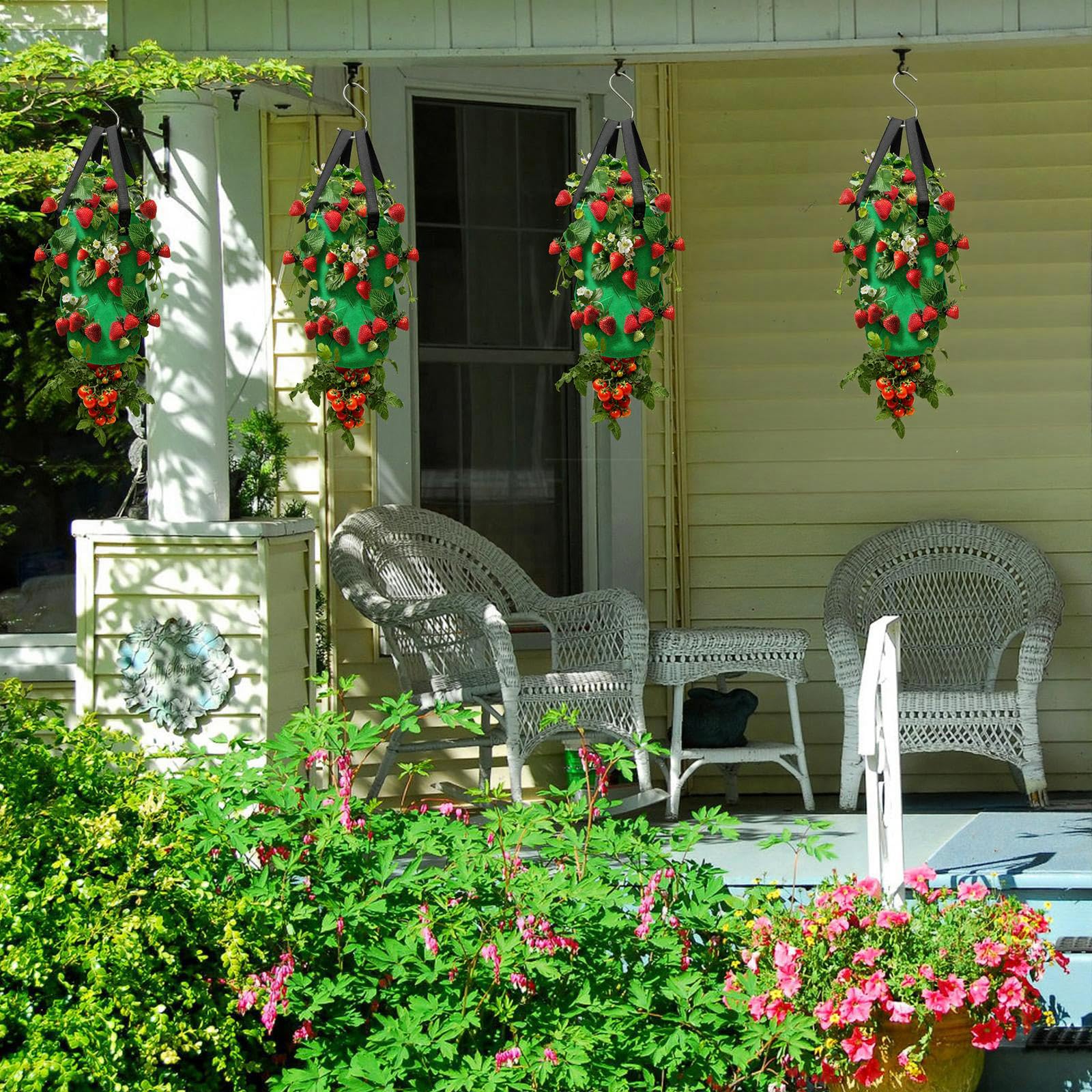 EVISWIY space-saving vertical garden perfect for balconies and patios.