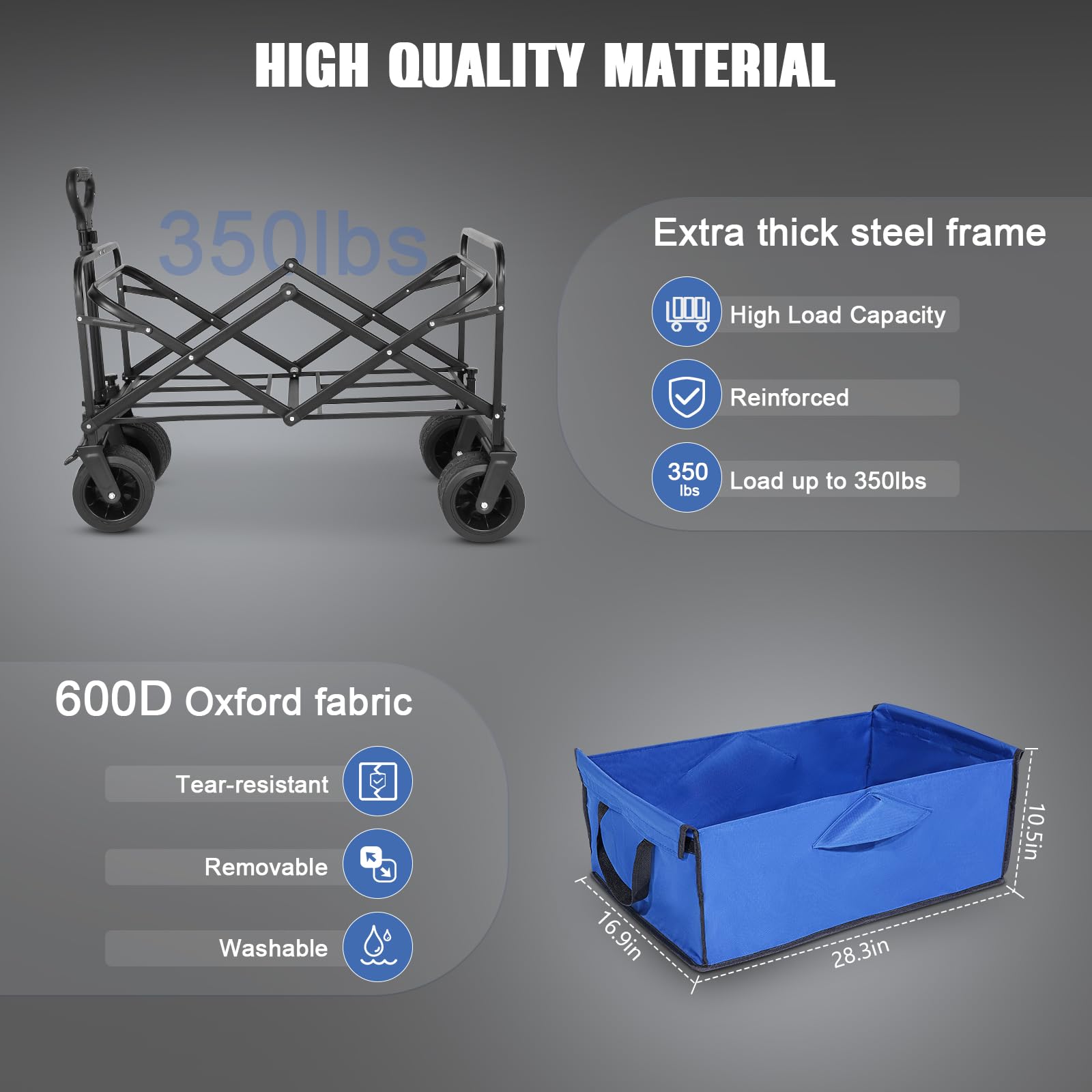 EVLIQUIL removable steel frame allows easy washing and maintenance.