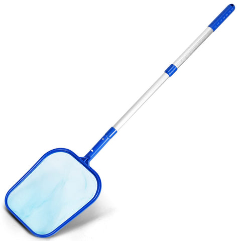 Evob pool skimmer net with fine mesh for quick surface debris pickup.