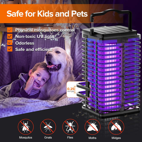Evolpol bug zapper with LED reading lamp for night time comfort.