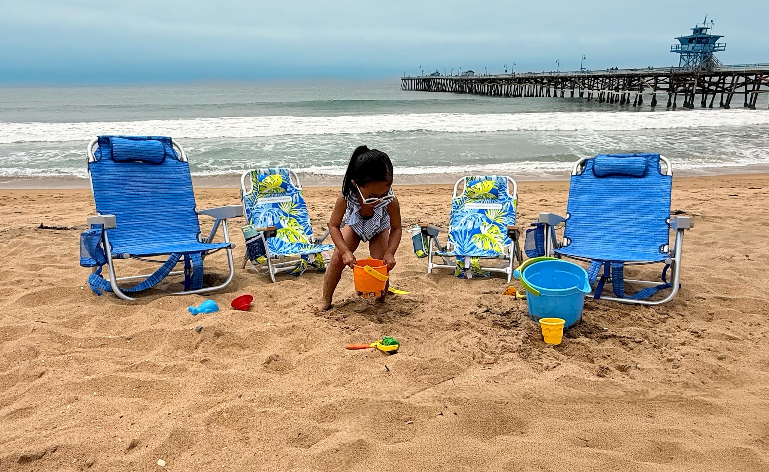 Reclining multi-position design from Evolve Heritage kid chair for relaxed outdoor seating.