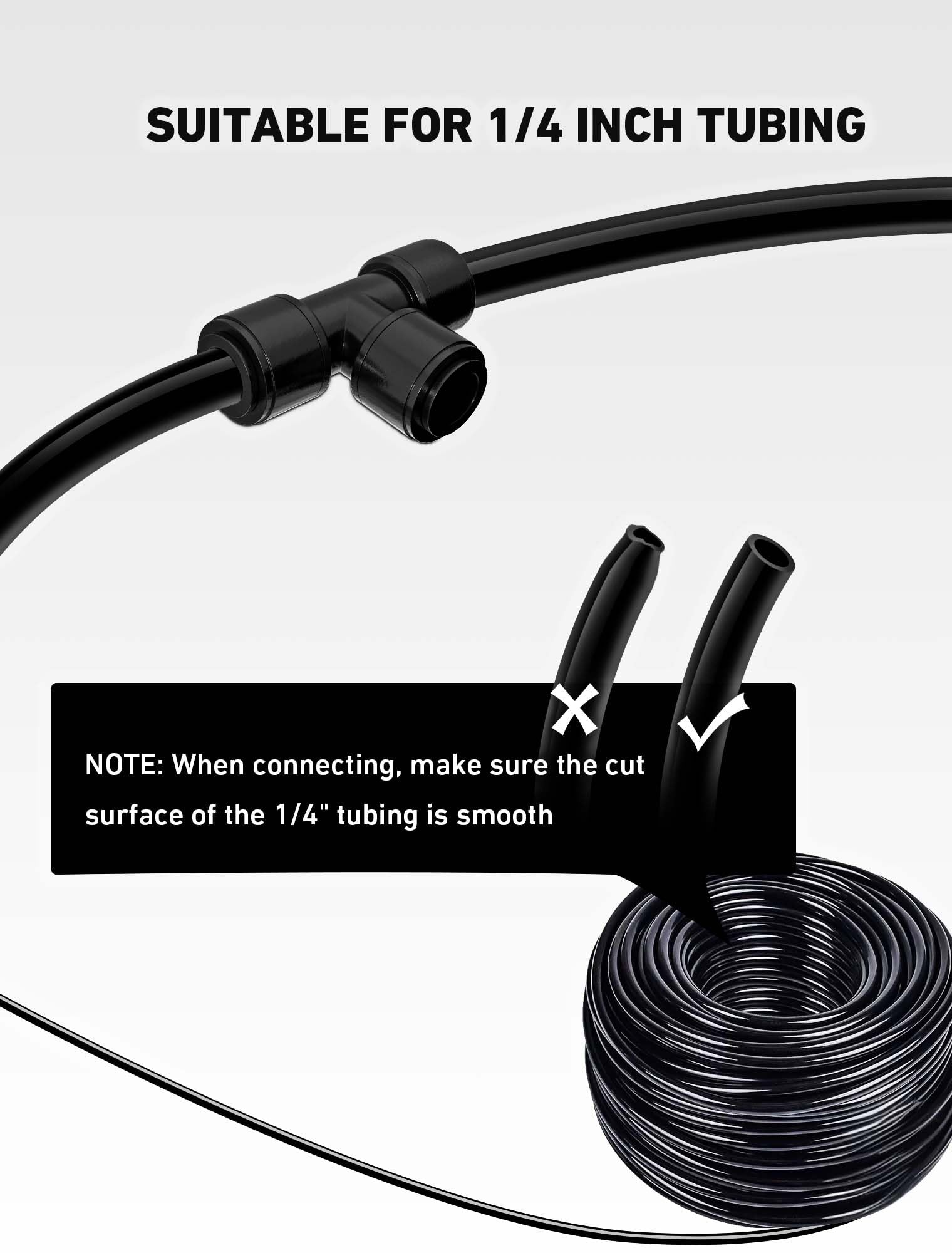 EVOULTES easy-install tee demonstrates tool-free connection.
