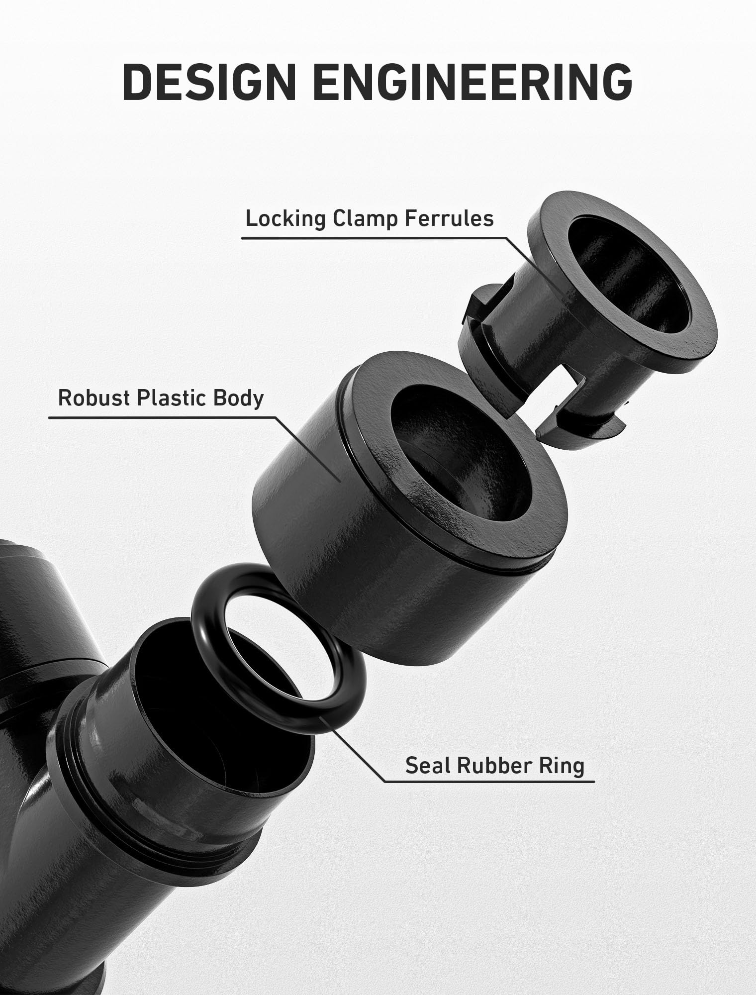 EVOULTES leak-free tee connector designed for reliable watering systems.