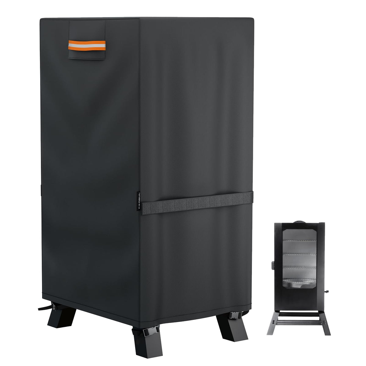 EVRBUL 40-inch smoker cover front view protects your vertical smoker from rain and dust