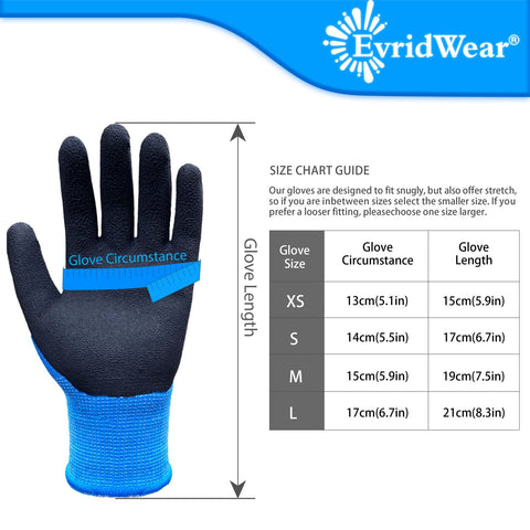 Evridwear Kids Gardening Gloves blue ideal for digging and planting.