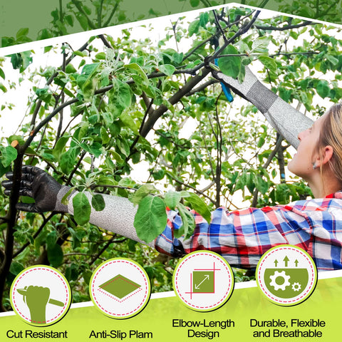 Evridwear breathable knitted sleeves keep hands cool during gardening