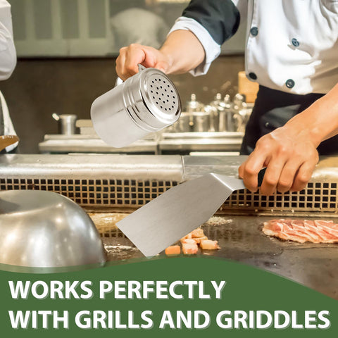 Closeup of EWFEN cast iron grill press showing durable surface