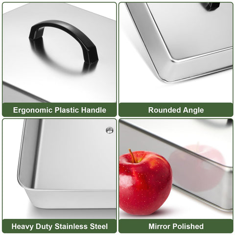 EWFEN cheese melting dome rectangle focuses heat for even cheese melt.