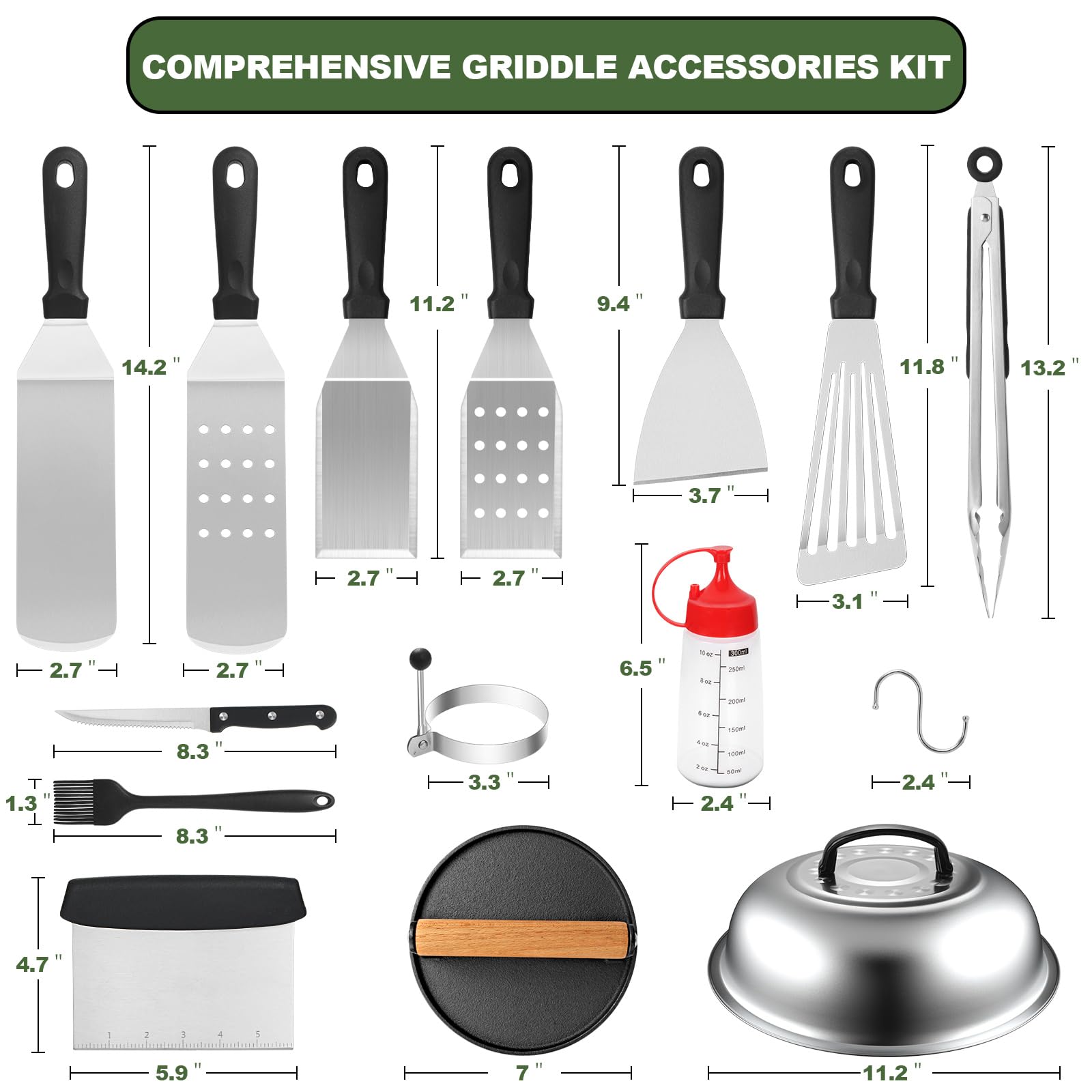 EWFEN griddle small spatula ideal for delicate foods and tight spaces.