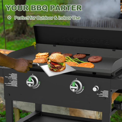 EWFEN griddle scraper included for quick, clean griddle upkeep